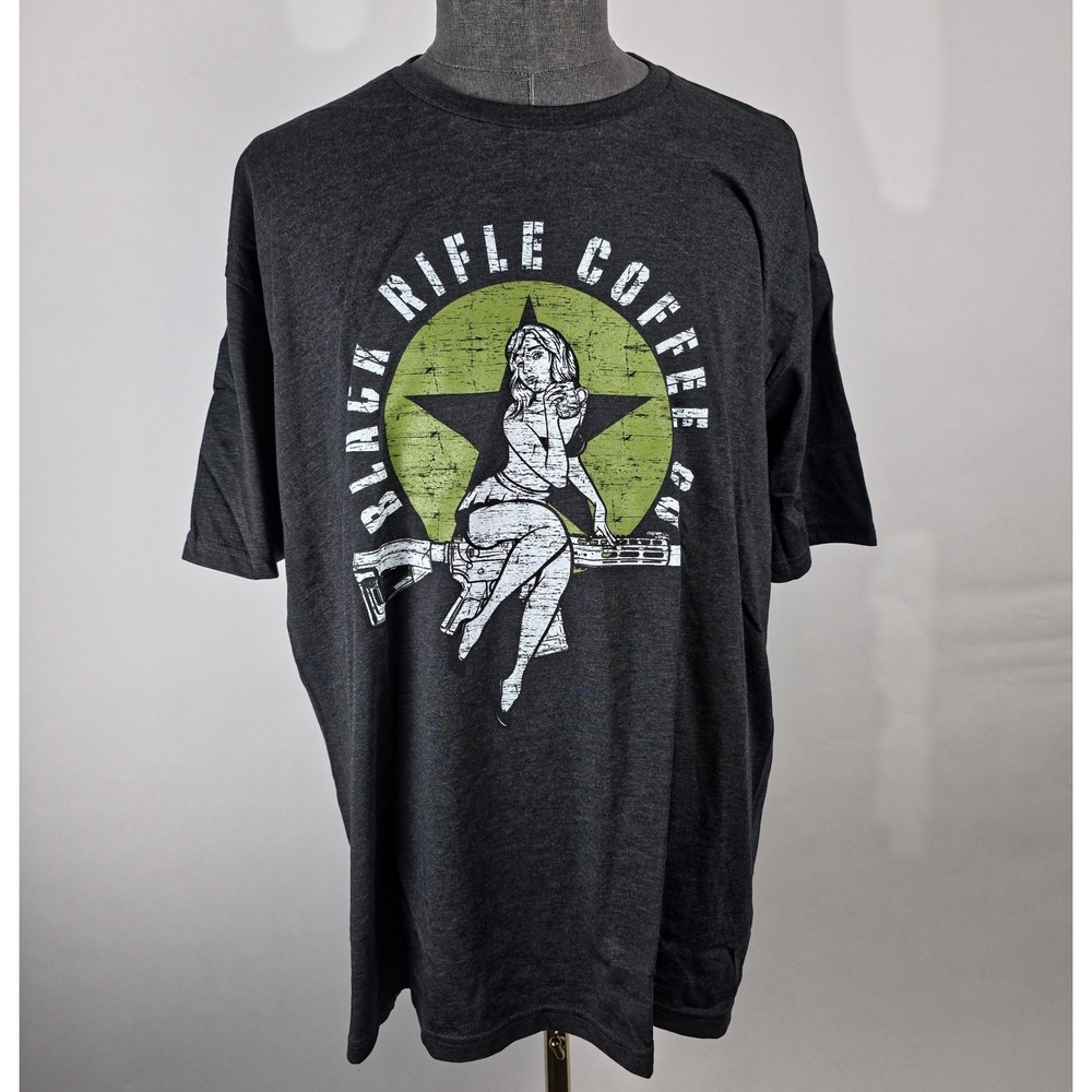 Black Rifle Coffee Company T-Shirt Size‎ L  Bomber Graphic Men's